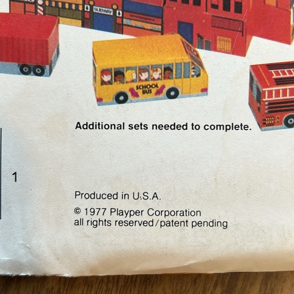 Vintage 70s Fun Covers Trucks & Downtown Milk Juice Carton Kids Craft DIY Kits - Picture 7 of 13